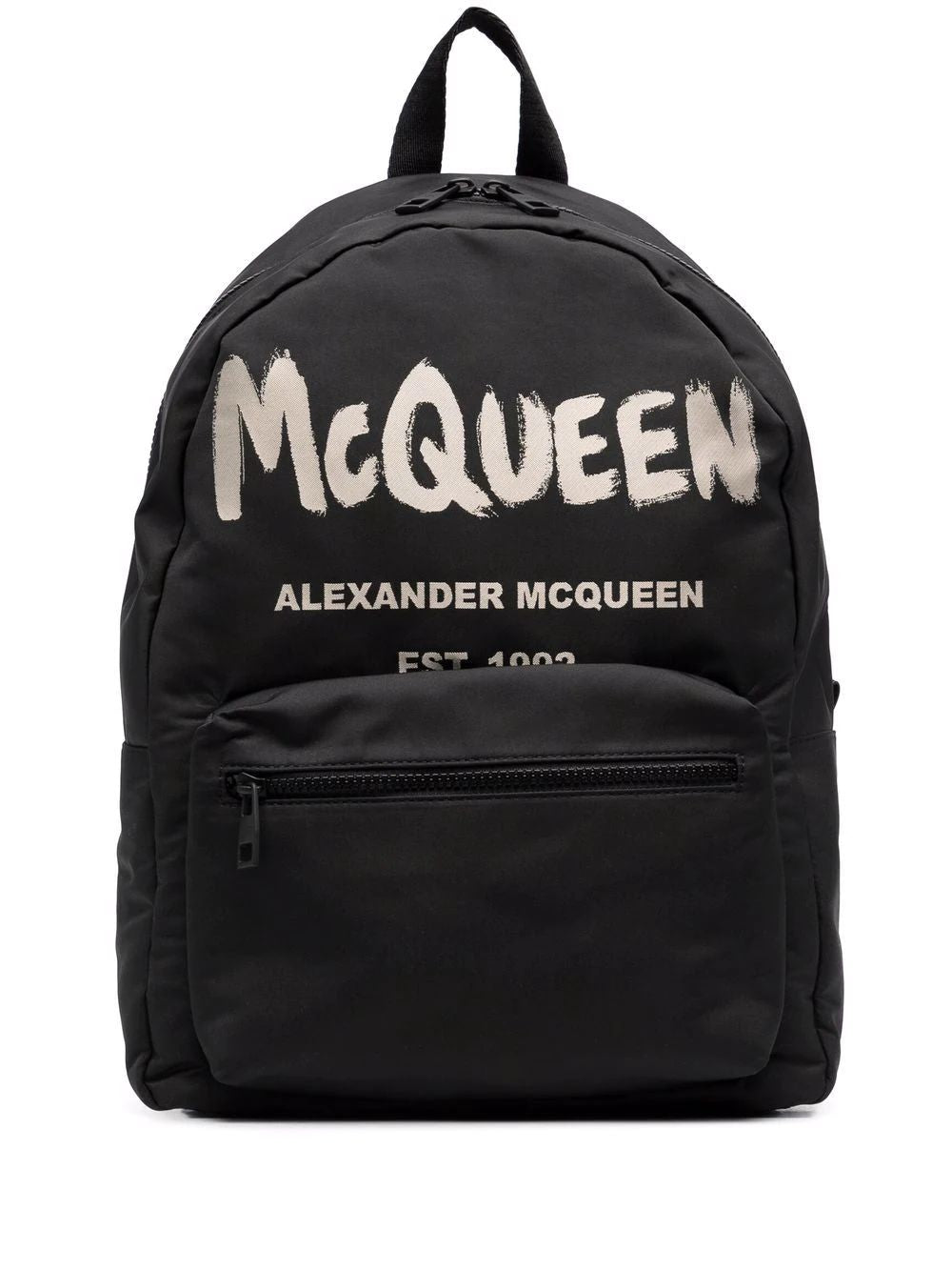 ALEXANDER MCQUEEN Graffiti XL Backpack for Men - Black