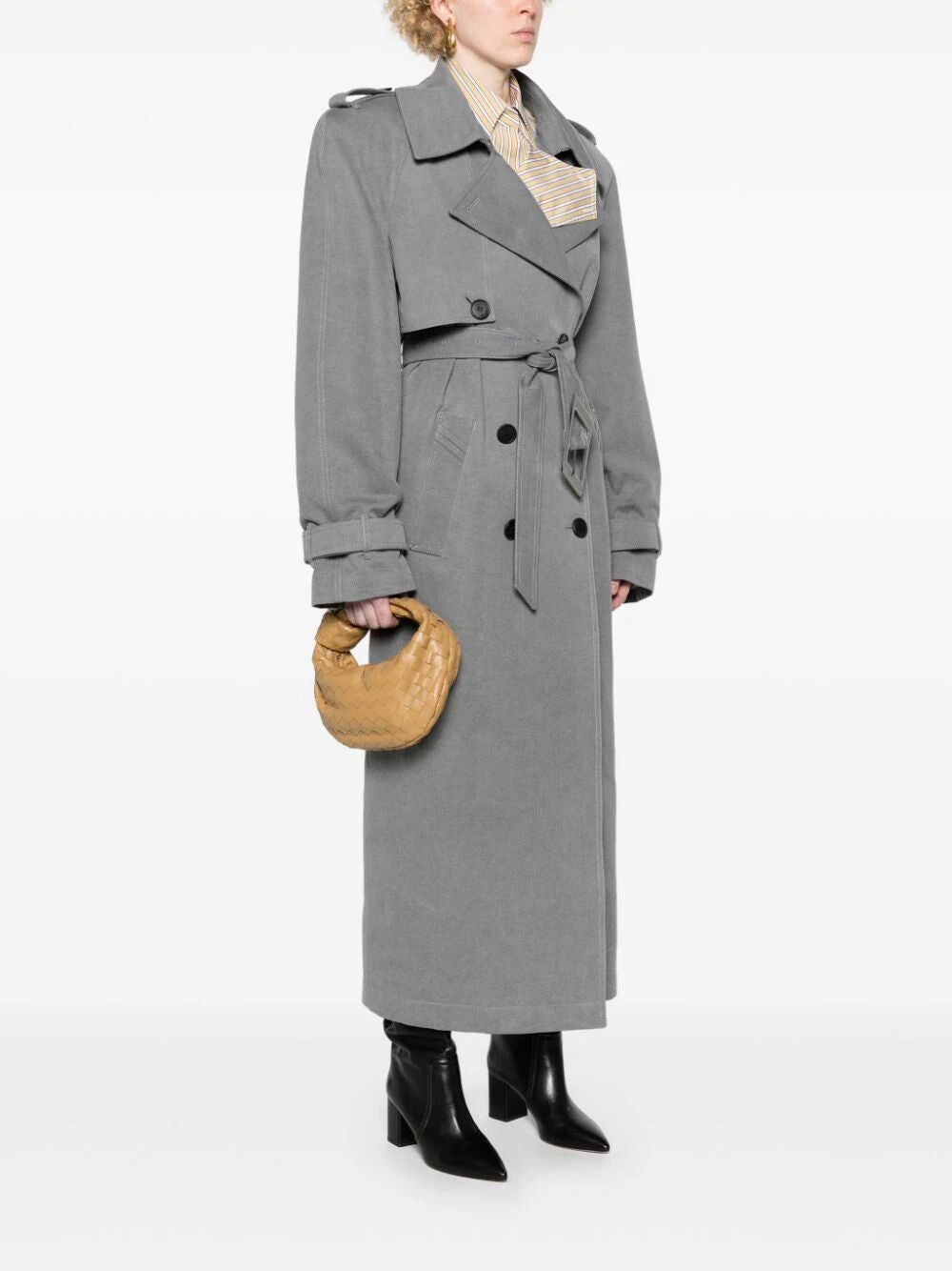 BOTTEGA VENETA Mini Jodie Nappa Leather Handbag in Brown for Women