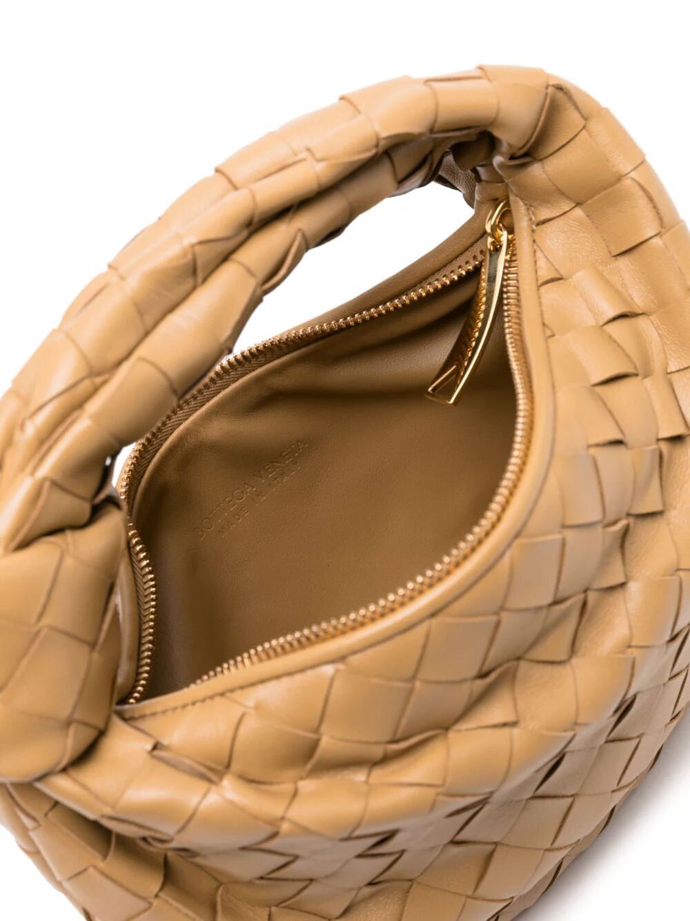 BOTTEGA VENETA Mini Jodie Nappa Leather Handbag in Brown for Women