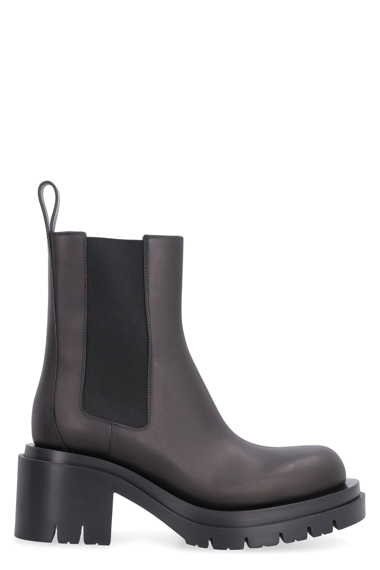 BOTTEGA VENETA Black Lug Leather Boots for Women - FW21