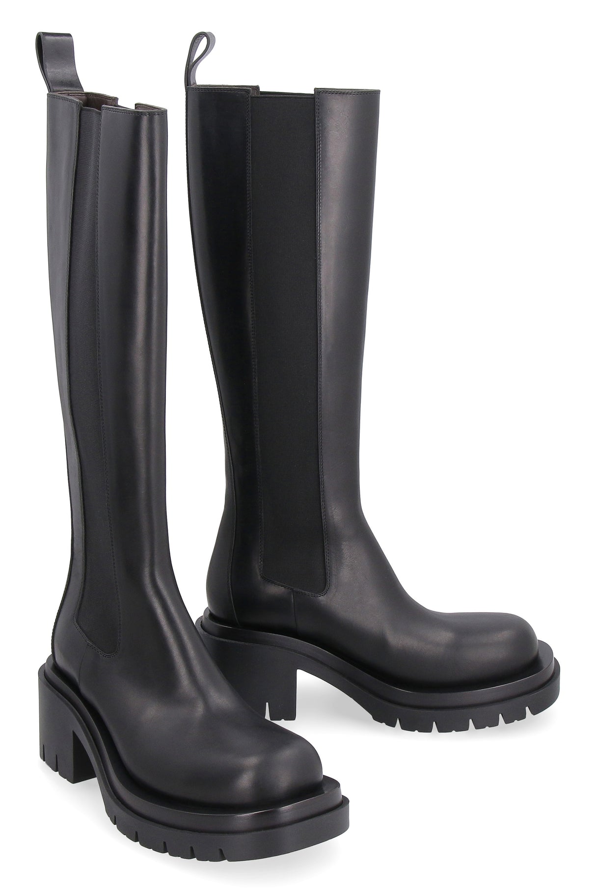 Sleek Black Leather Boots for Women - FW22 Collection