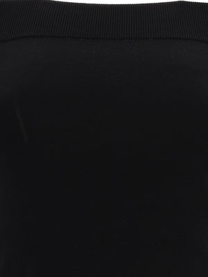 經典黑色新款細肩船領女裝上衣 - SS24時裝系列