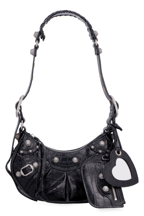 BALENCIAGA BLACK LEATHER XS Handbag for Women - Spring/Summer 2024 Collection