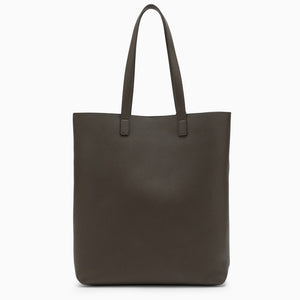 KHAKI Leather Shopping Handbag for Women
