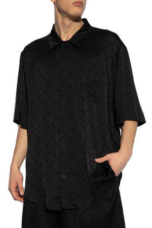 Minimal Black Shirt for Men | SS24 Fashion by Balenciaga