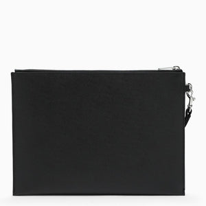 SAINT LAURENT Black Leather iPad Holder for Men