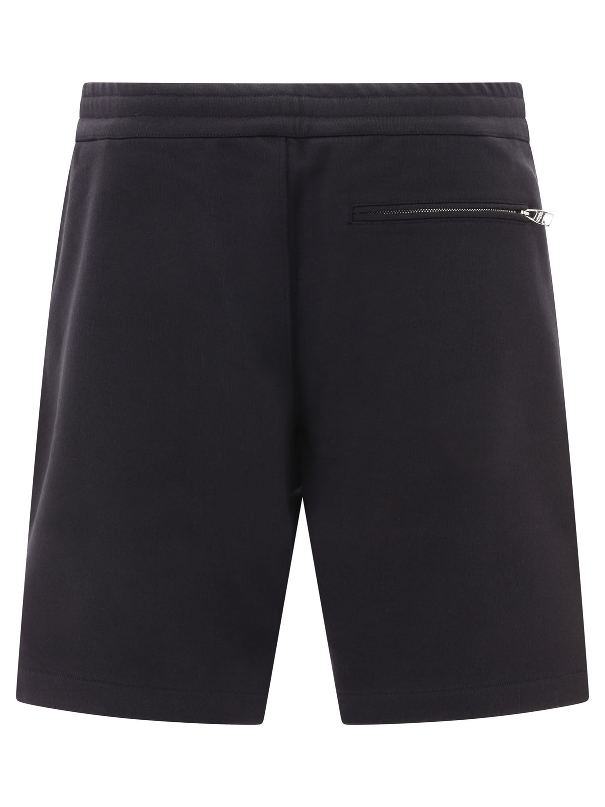 男士Graffiti纹短裤 - 正常版型, 黑色, SS24