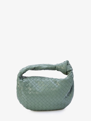 Green Teen Jodie Shoulder Handbag with Intrecciato Design