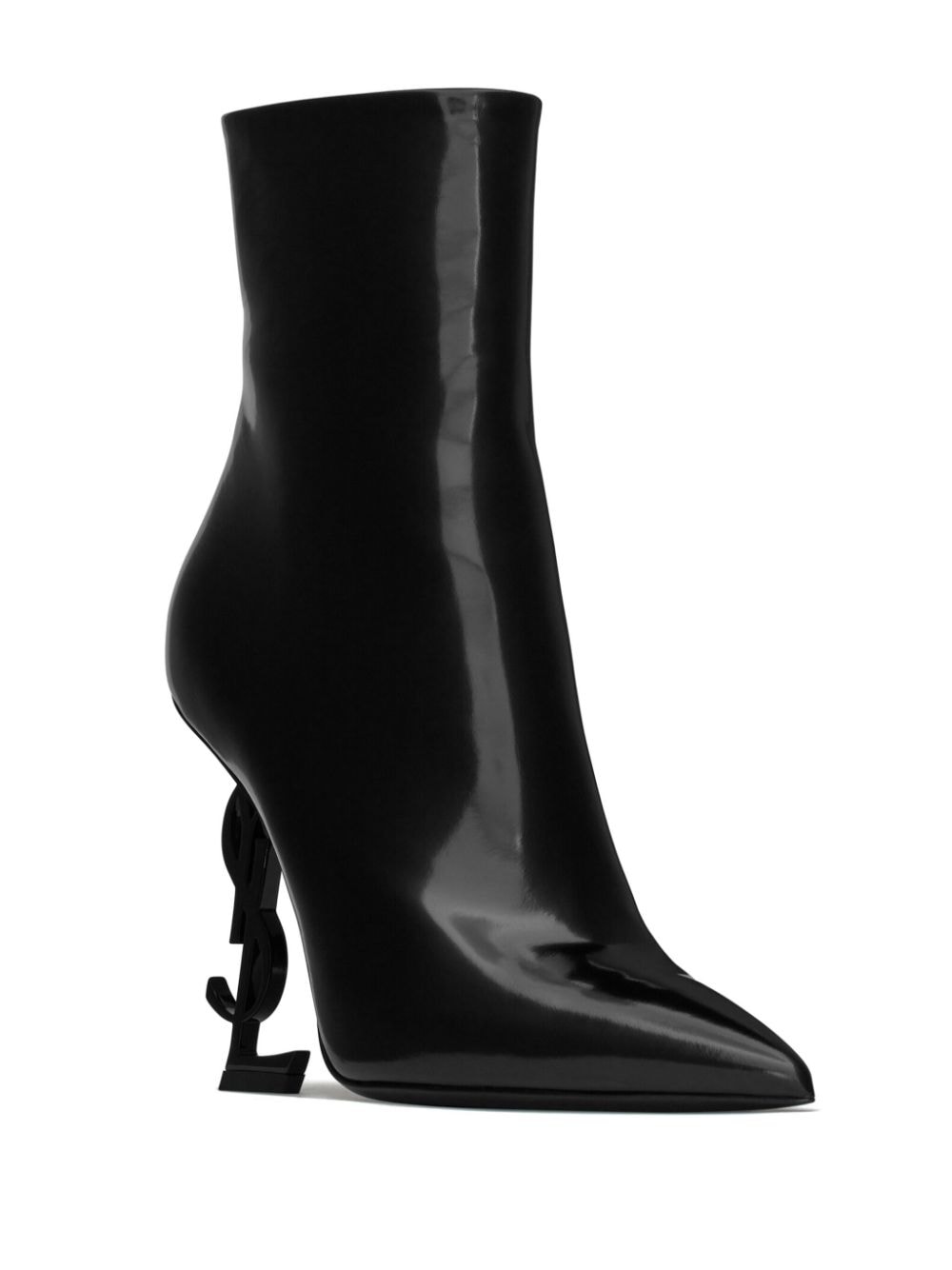 時尚精品皮革 Opyum 110mm 黑色女式長靴