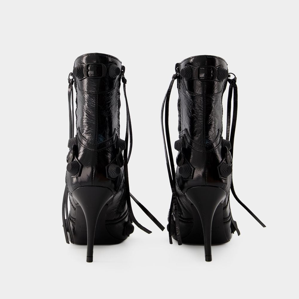 BALENCIAGA Striking & Edgy: The Cagole H90 Booties for the Fearlessly Fashionable