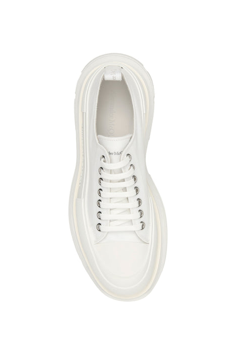Cotton Canvas Sneakers with Tonal Rubber Detailing
