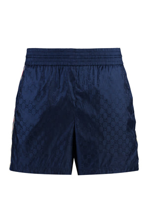 GUCCI Blue Nylon Swim Shorts for Men - SS24 Collection
