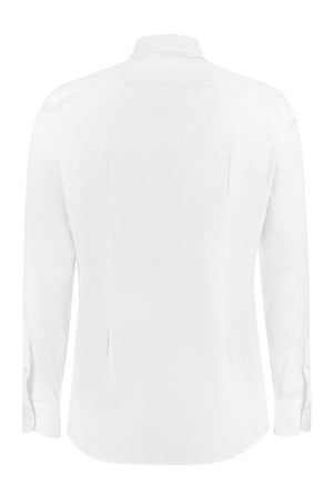 GUCCI Classic White Stretch Cotton Poplin Shirt for Men