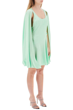 STELLA MCCARTNEY Green Mini Cape Dress for Women from SS23 Collection