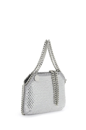 STELLA MCCARTNEY Sequin Satin Handbag with Chain Handle and Magnetic Closure