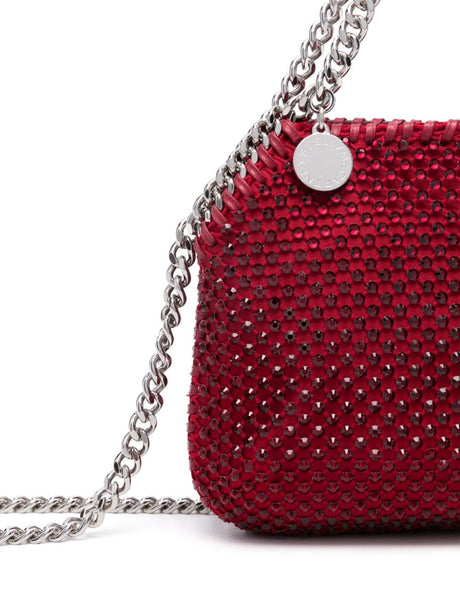 STELLA MCCARTNEY Mini Ruby Red Gemstone Crossbody Bag