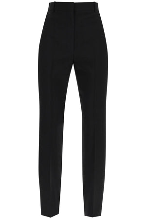 ALEXANDER MCQUEEN Classic High-Waisted Black Cigarette Trousers for Women