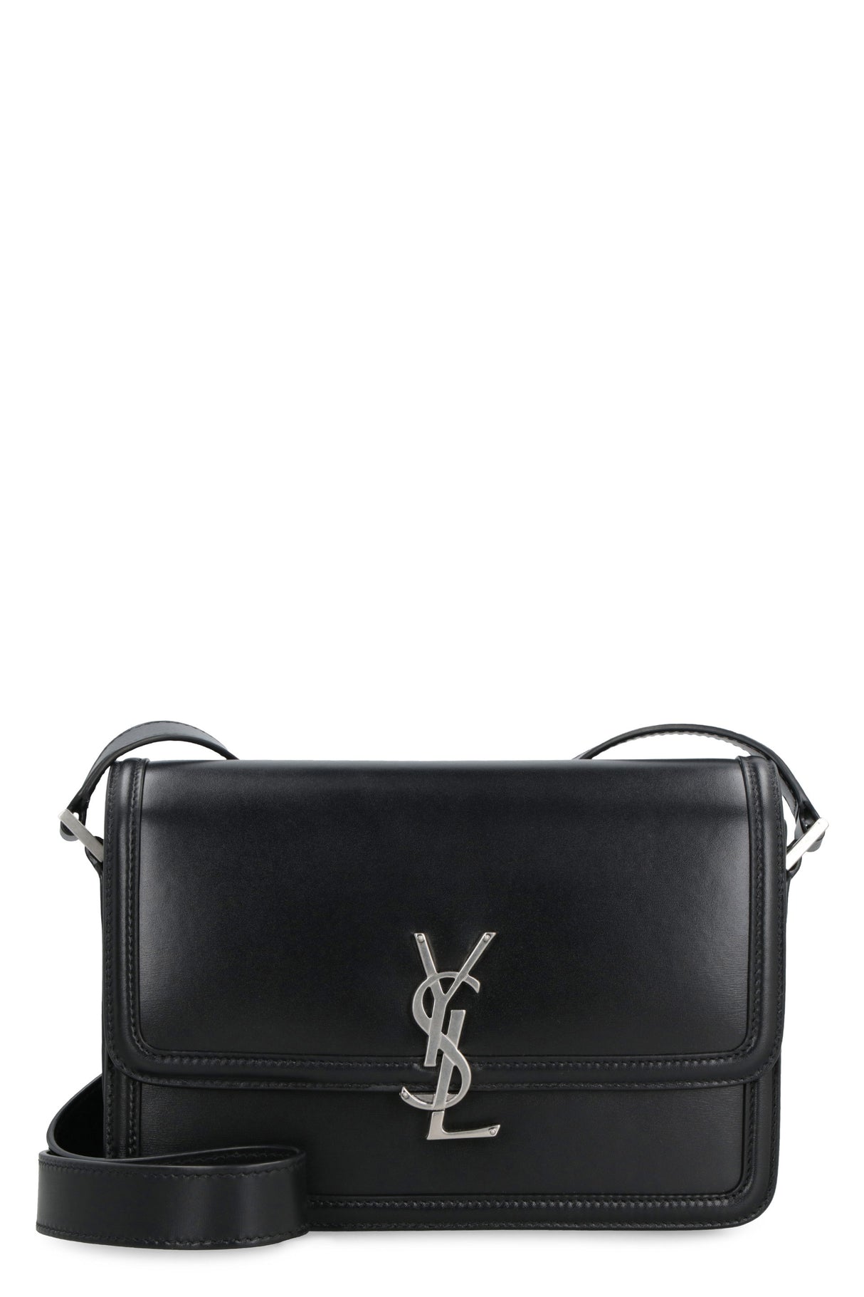 SAINT LAURENT Black Calf Leather Crossbody for Men in SS23 Collection