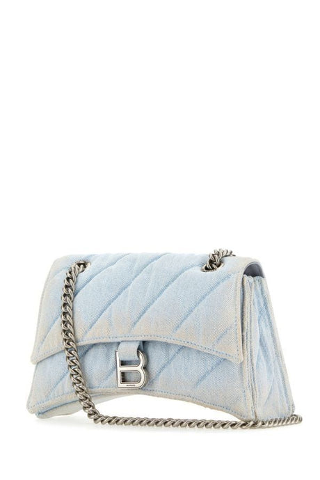 BALENCIAGA Vintage Blue Quilted Shoulder Handbag for Women - FW23 Collection