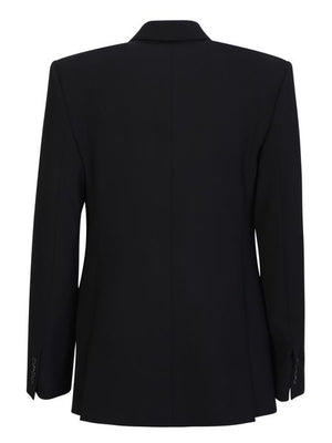 Women's Black Wool Jacket - SS23 Collection