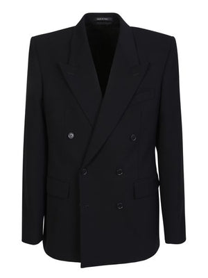 BALENCIAGA Black Wool Jacket for Women - SS23 Collection