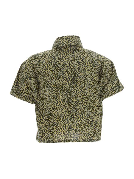 Leopard Print Cropped Shirt