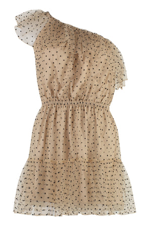 GUCCI Elegant Beige Polka Dot Tulle Dress for Women - SS23 Collection