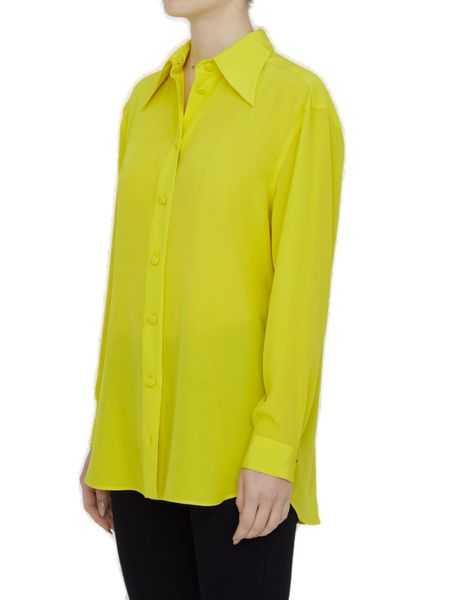 【女性必見】大人の余裕と洗練を演出するグッチオリーブカラーのコットンシャツ