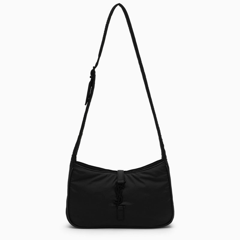 Túi đeo chéo đen - Vải tái chế Nylon, logo kim loại cùng màu, dây đeo có thể điều chỉnh - Bộ sưu tập nam SS23