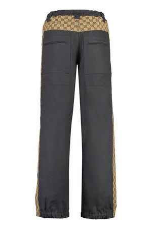 GUCCI Grey Cotton Trousers for Men in SS23