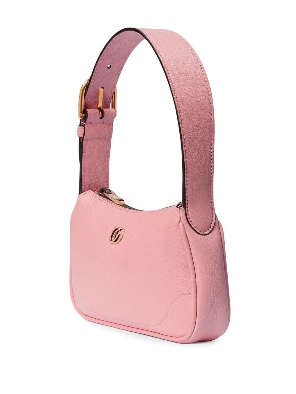 Blush Pink Goat Leather Shoulder Bag for Women