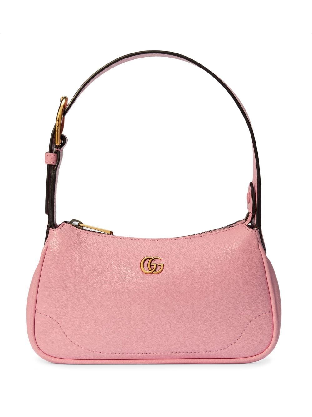 Blush Pink Goat Leather Shoulder Bag for Women