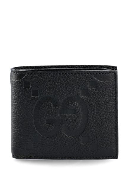 GUCCI Black Jumbo GG Leather Wallet - Men's Accessories