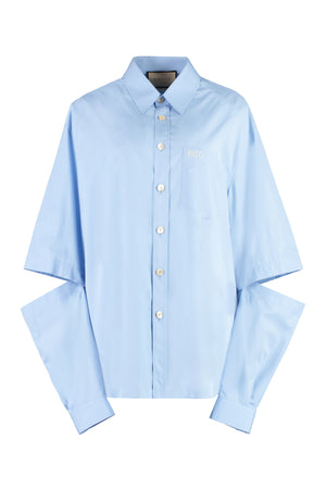 男士藍色純棉衫 (SS24)