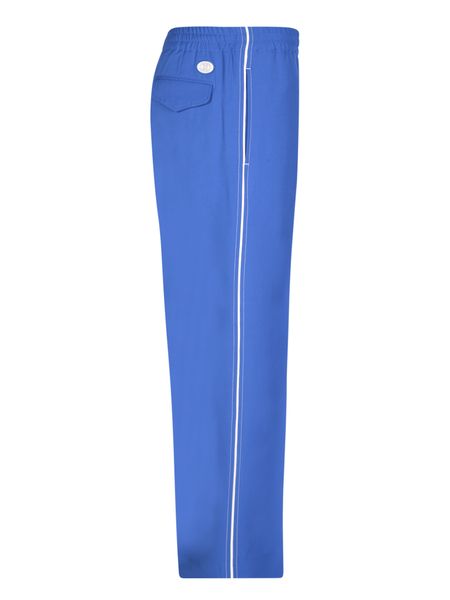 男生FW23款藍色直筒褲