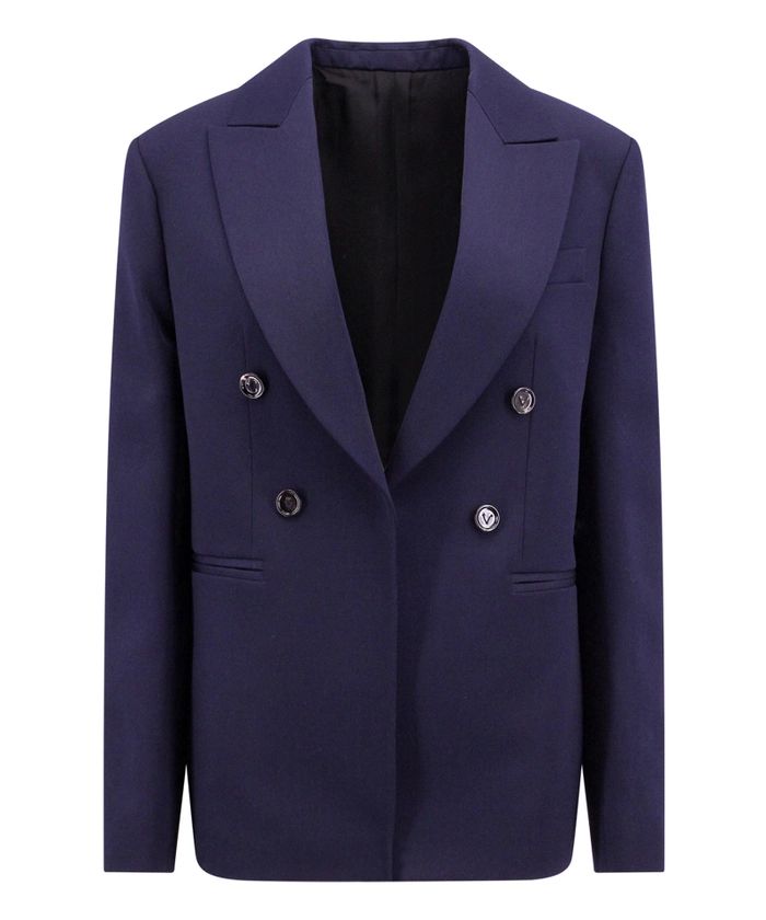 Women's Blue Cotton Jacket | FW23 Collection