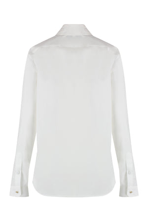 GUCCI Women's Cotton Shirt with Rounded Hem