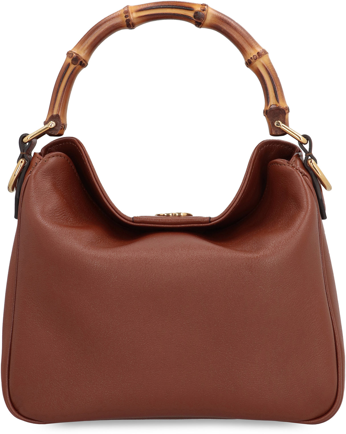 GUCCI Trendy and Luxurious Brown Leather Shoulder Handbag