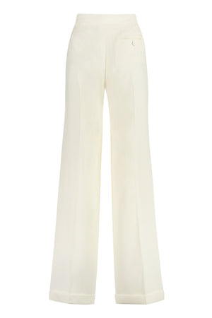 女士白色宽腿裤-SS23系列