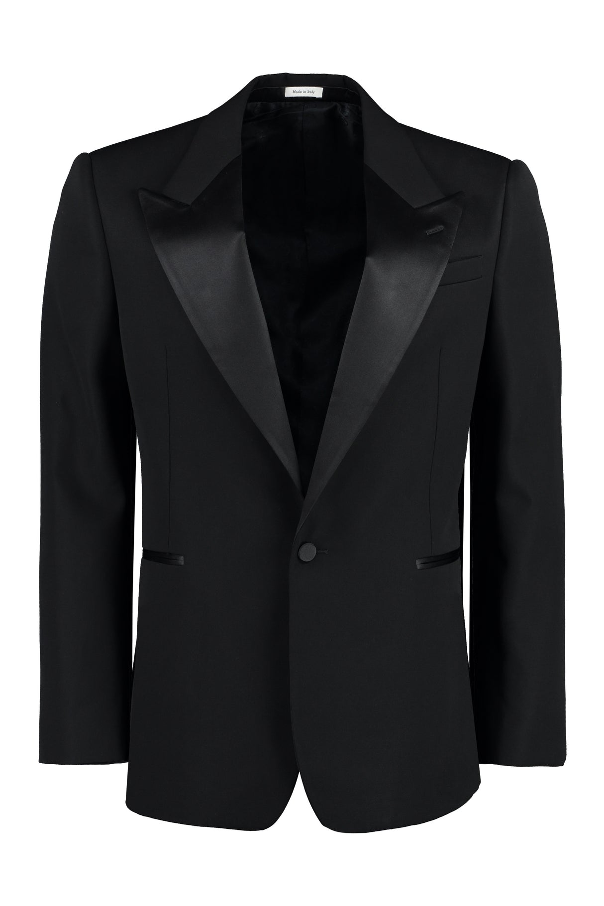 Men's Black Wool Tux Jacket