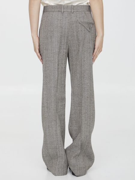 BOTTEGA VENETA Gray Flare Pants for Women