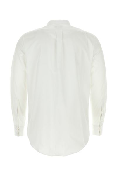 ALEXANDER MCQUEEN Casual White Poplin Shirt for Men
