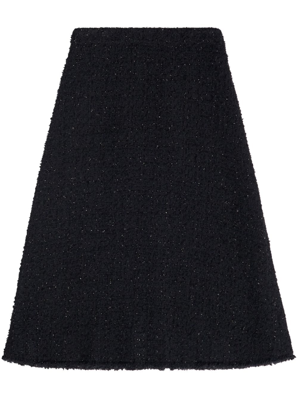Black Tweed A-Line Midi Skirt cho Nữ - Bộ sưu tập Tình cảm