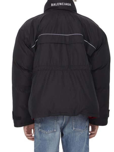 Black Wrap Style Men's Parka Jacket FW23