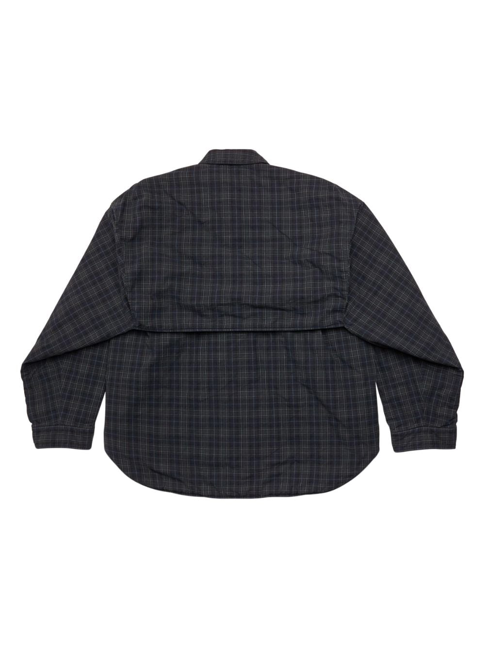 BALENCIAGA Classic Checkered Flannel Shirt Jacket for Women