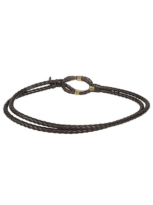 BOTTEGA VENETA Luxurious Coaxial Leather Belt for Women - Brown