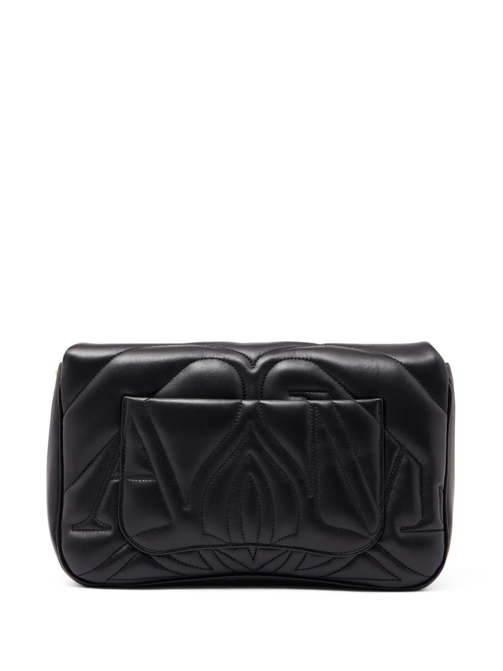 ALEXANDER MCQUEEN Black Quilted Leather Shoulder Handbag for Women - FW23