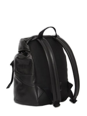SAINT LAURENT Luxurious Leather Backpack - Black, FW23