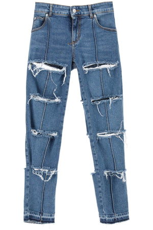 ALEXANDER MCQUEEN Women's Denim Pants - Blue Cotton Jeans for FW23