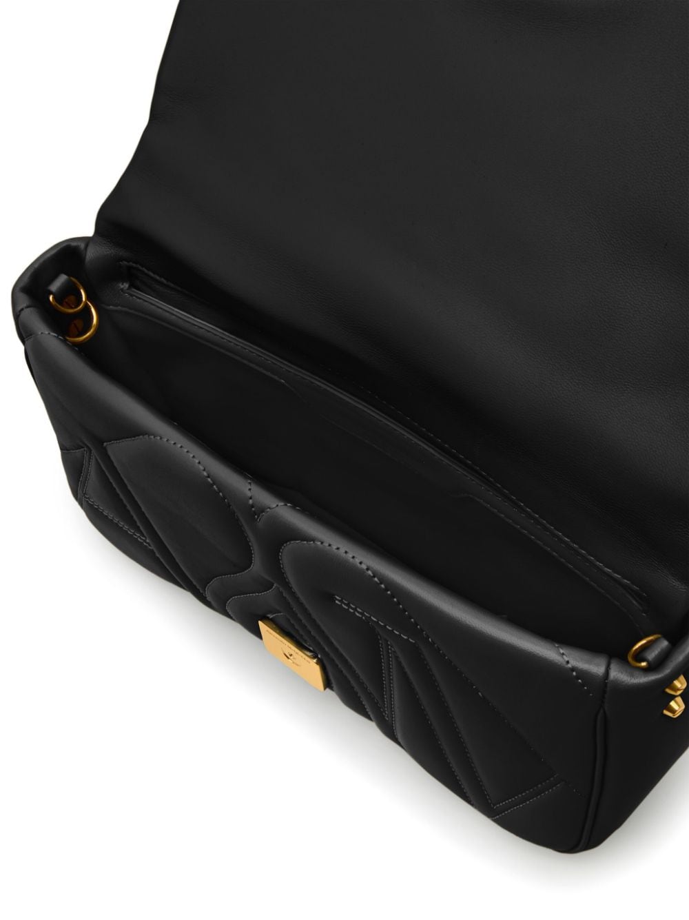 Túi đeo chéo da màu đen của nhà thiết kế thời trang hàng đầu